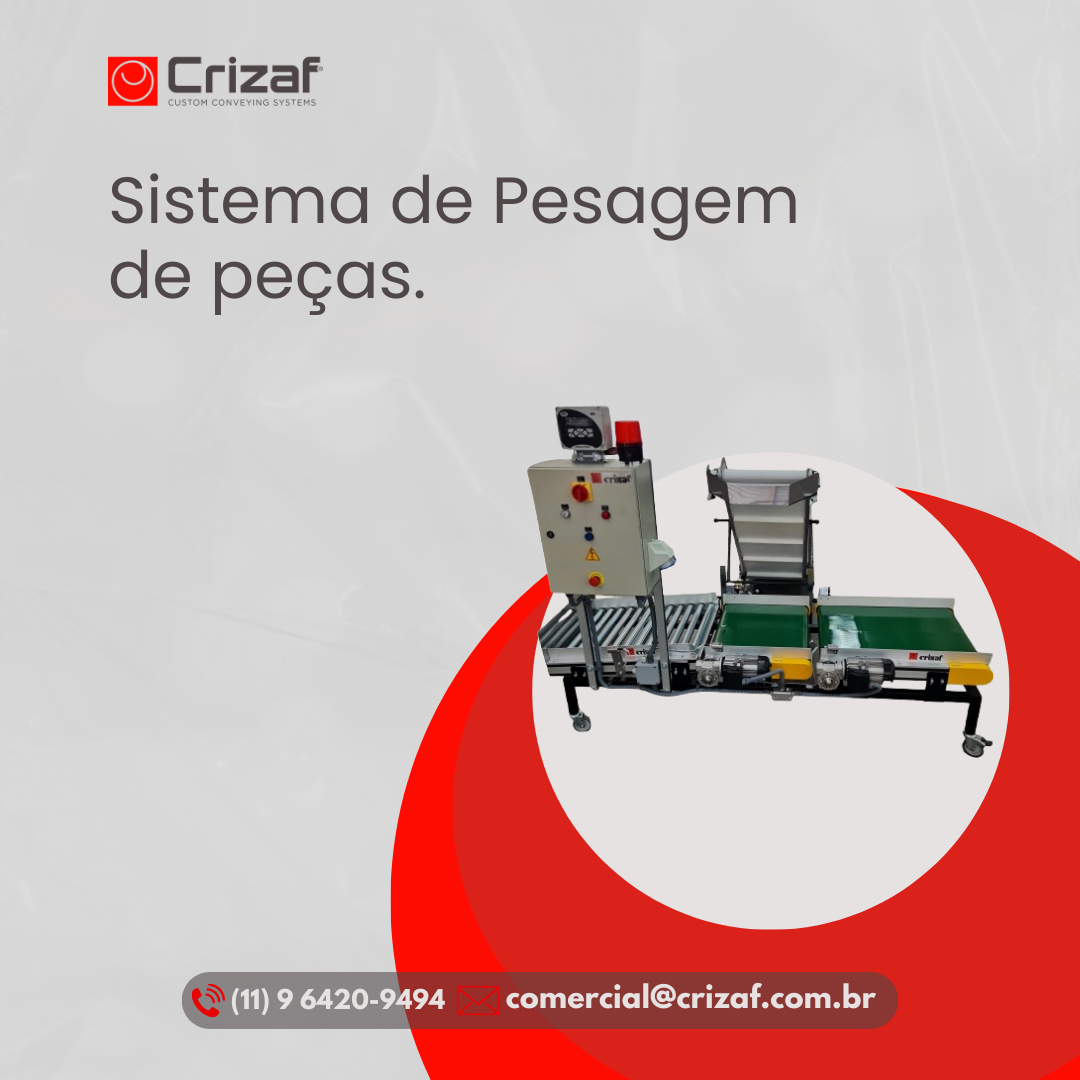 Sistema de Pesagem de Peças - Crizaf