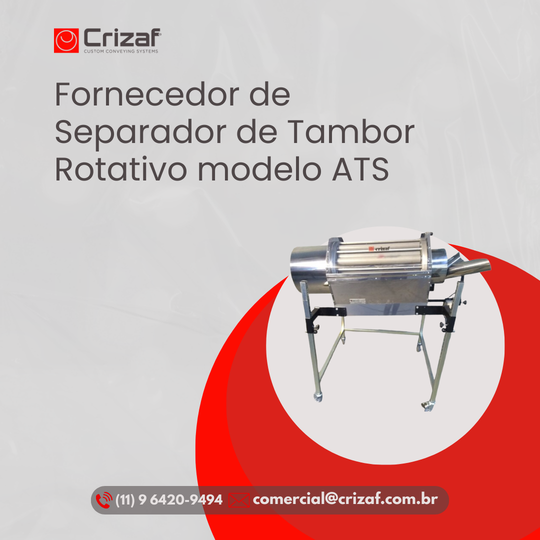 Fornecedor de Separador de Tambor Rotativo modelo ATS – Crizaf