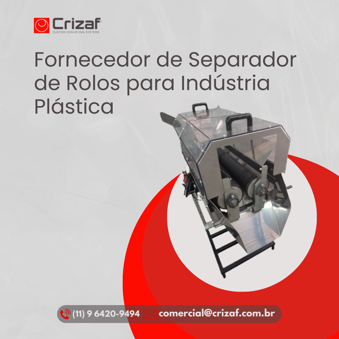 Fornecedor de Separador de Rolos, modelo S/5-2 para Indústria Plástica – Crizaf