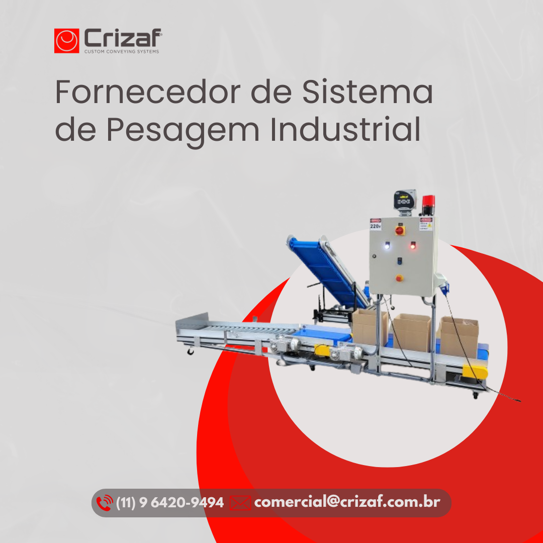 Fornecedor de Sistema de Pesagem Industrial - Crizaf