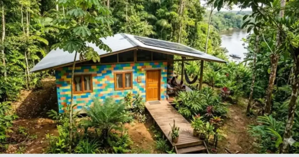 Casas feitas com plástico reciclado avançam no Pará e mostram como tecnologia e ação local podem reduzir o déficit habitacional e limpar os rios da região amazônica