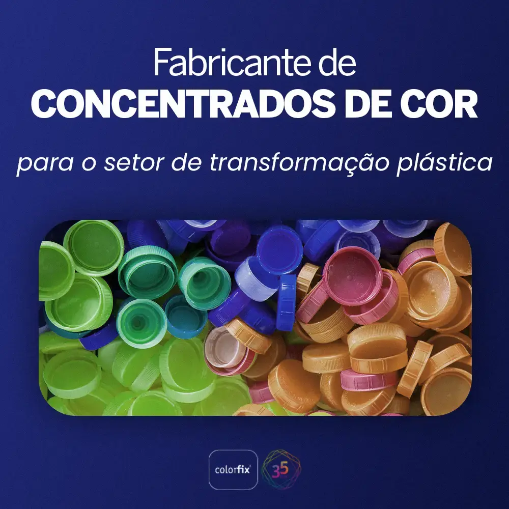 Fabricante de concentrados de cor para o setor de transformação plástica - Colorfix Masterbatches