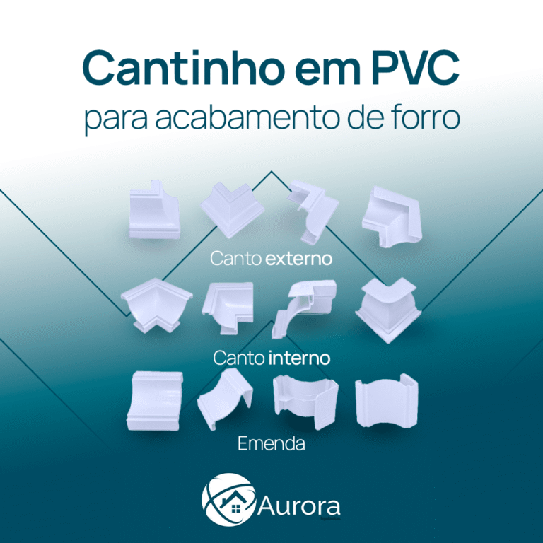 Cantinho em PVC para acabamento de forro – Aurora Injetados