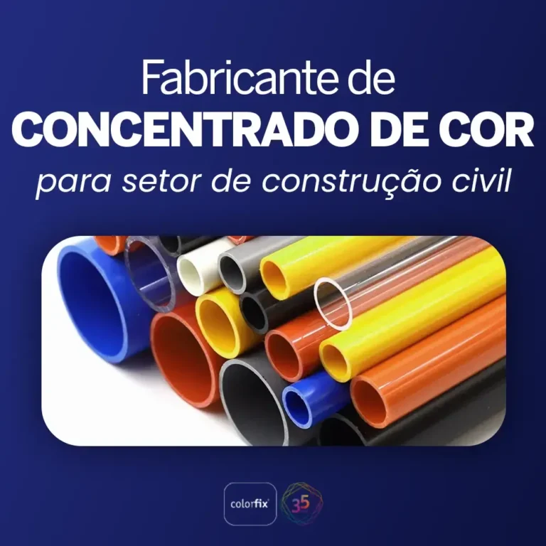 Fabricante de concentrado de cor para setor de construção civil - Colorfix
