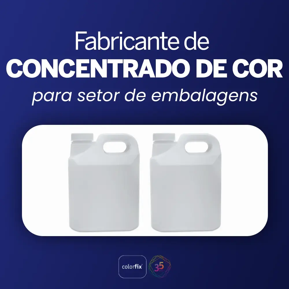 Fabricante de concentrado de cor para setor de embalagens - Colorfix