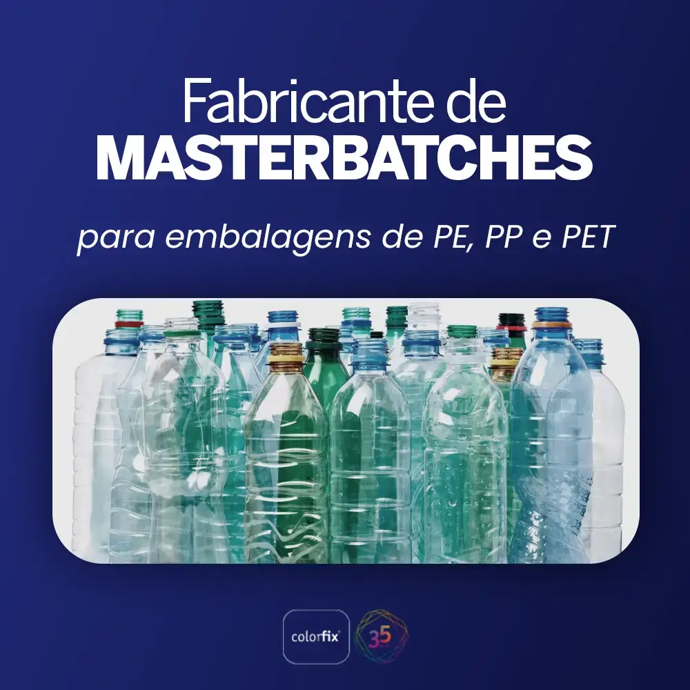 Fabricante de masterbatches para embalagens de PE, PP e PET - Colorfix