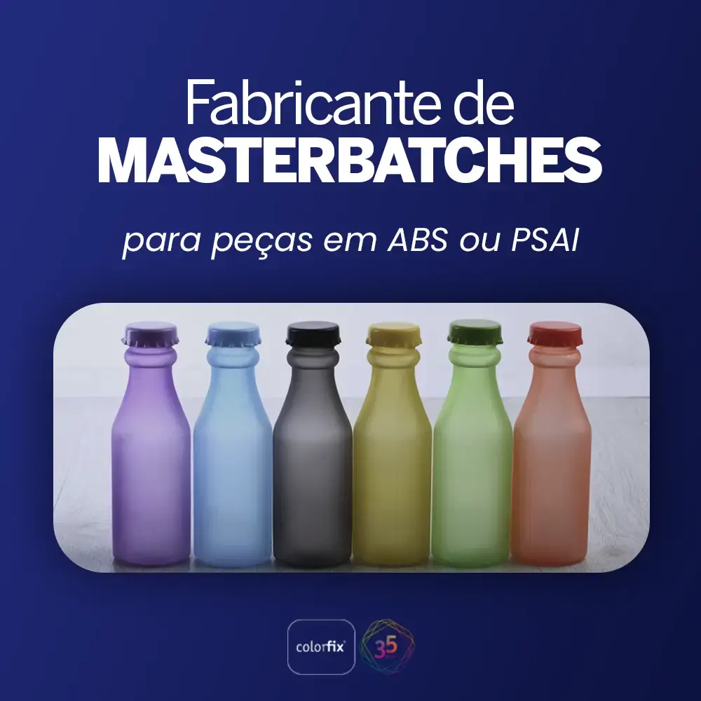 Fabricante de masterbatches para peças em ABS ou PSAI - Colorfix