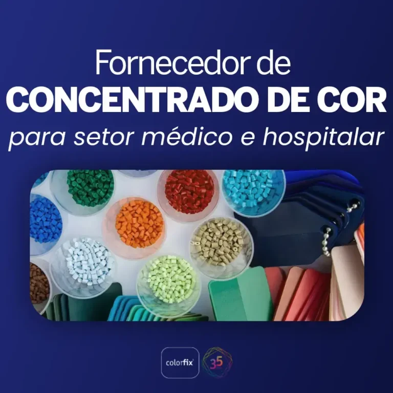 Fornecedor de concentrado de cor para setor médico e hospitalar - Colorfix