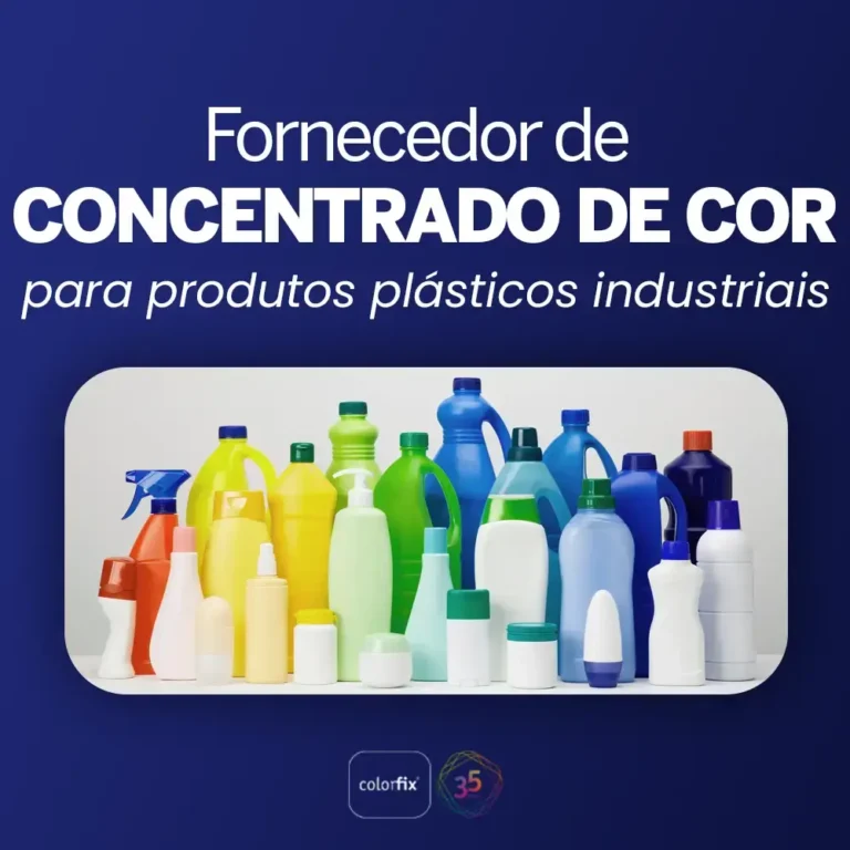 Fornecedor de concentrado de cor para produtos plásticos industriais - Colorfix