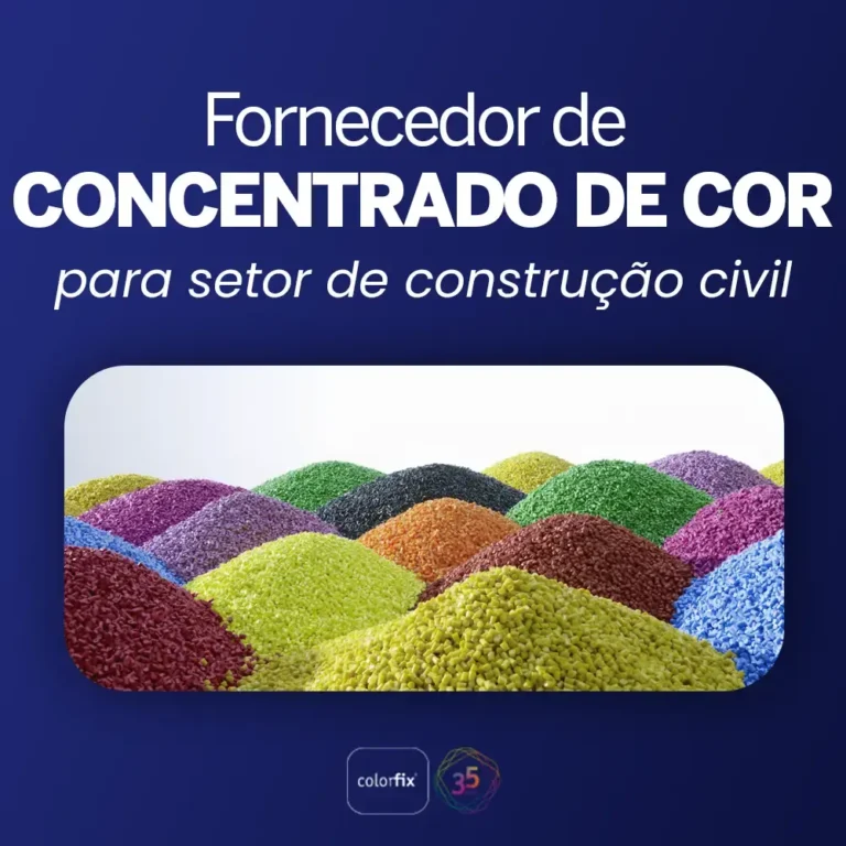 Fornecedor de concentrado de cor para setor de construção civíl - Colorfix