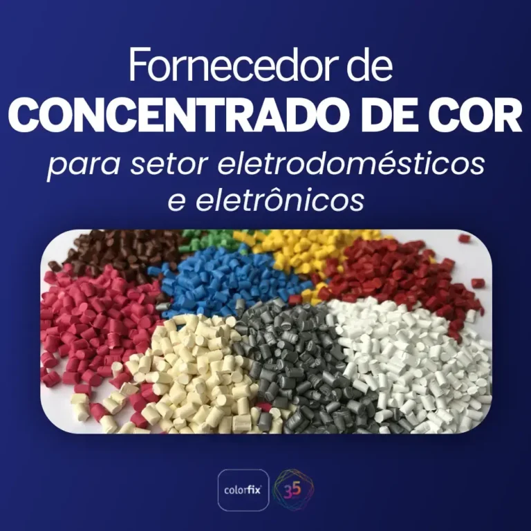 Fornecedor de concentrado de cor para setor eletrodomésticos e eletrônicos - Colorfix