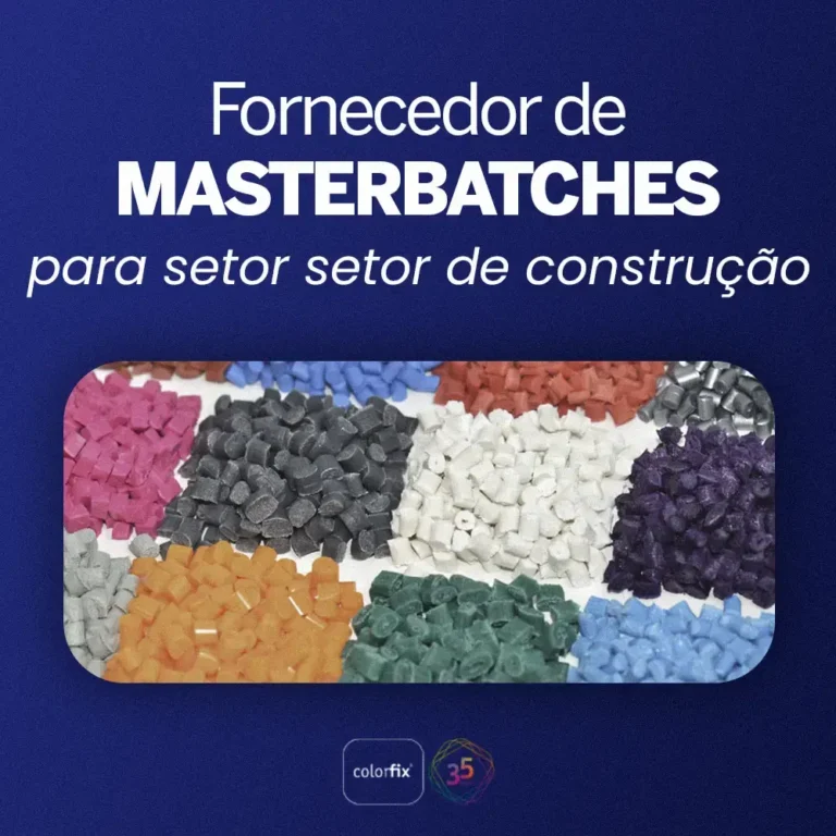 Fornecedor de masterbatches para setor de construção - Colorfix