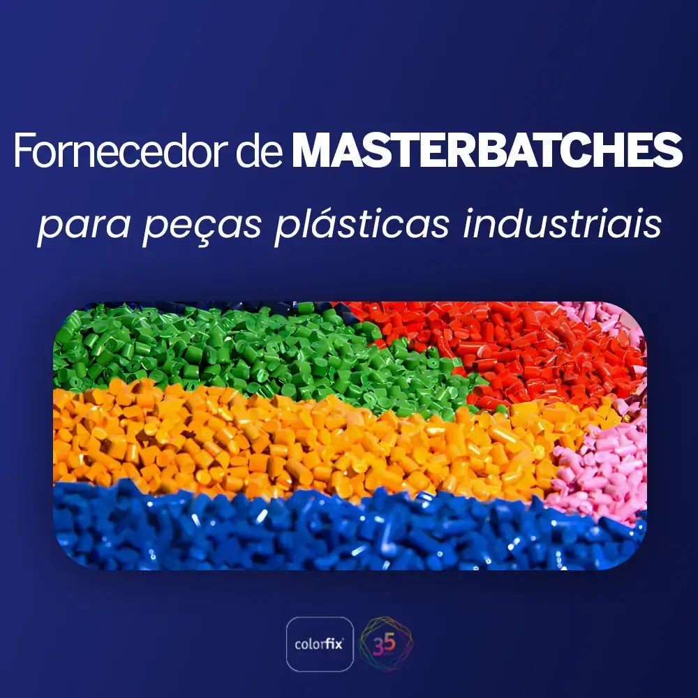 Fornecedor de masterbatches para peças plásticas industriais - Colorfix