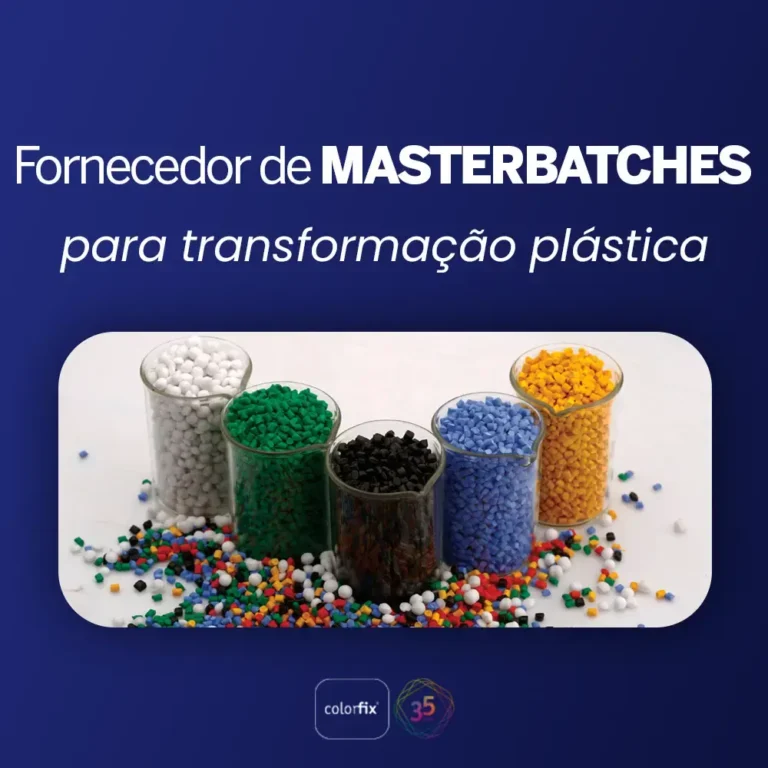Fornecedor de masterbatches para transformação plástica - Colorfix