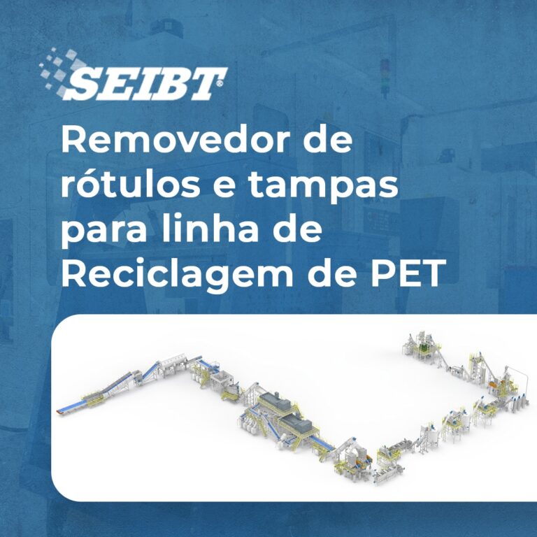 Removedor de rótulos e tampas para linha de Reciclagem de PET - SEIBT Máquinas