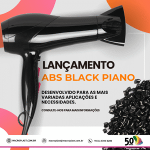 Macrocolor ABS Preto Black Piano - Macroplast