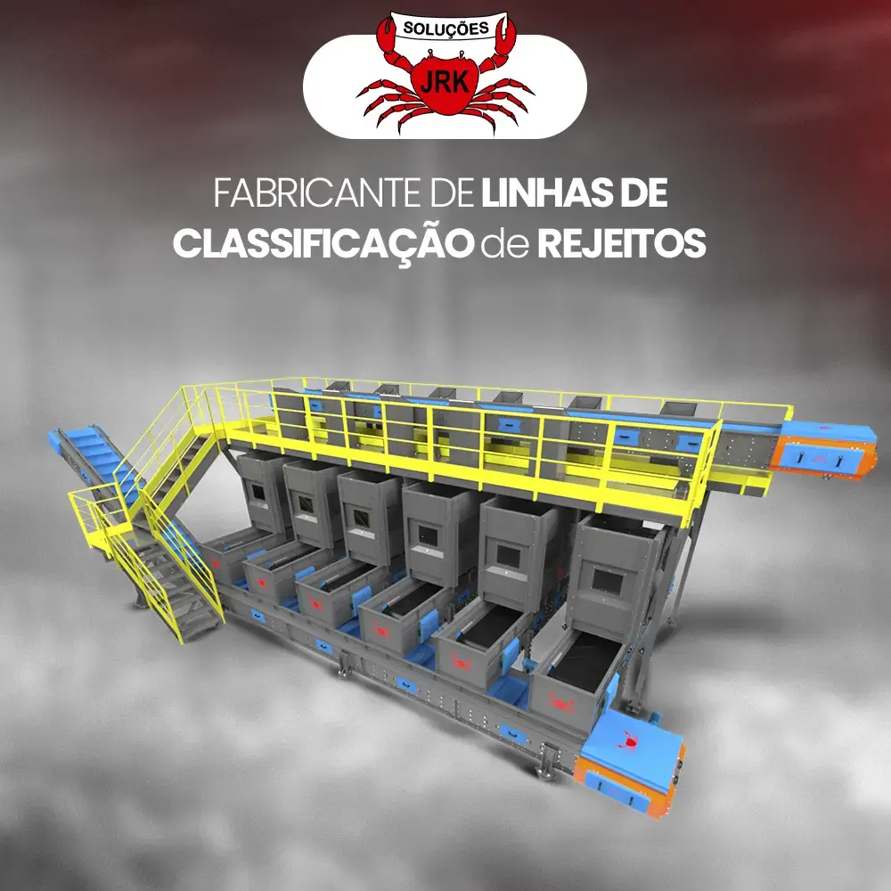 Fabricante de linhas de classificação de rejeitos - JRK Soluções