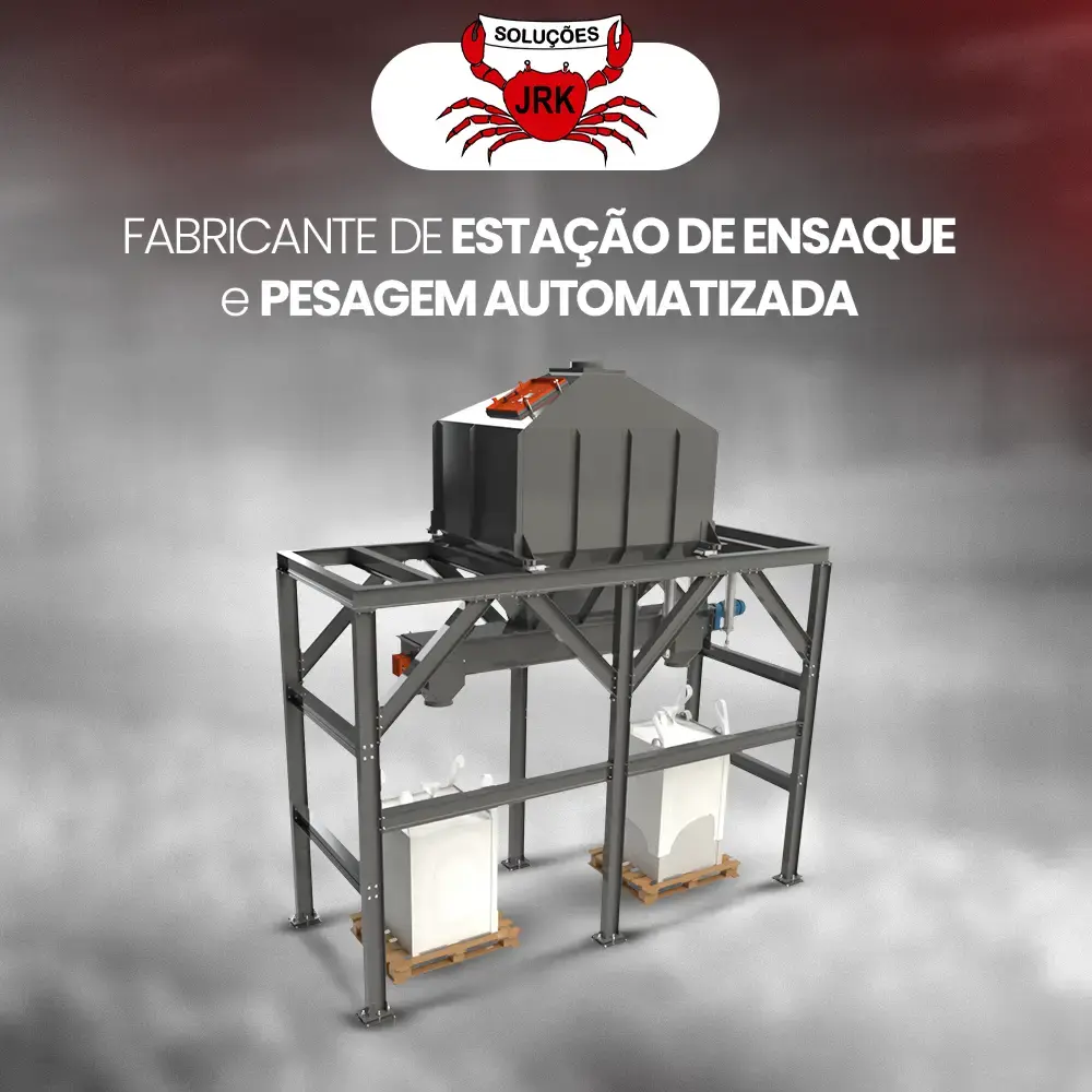 Fabricante de estação de ensaque e pesagem automatizada - JRK Soluções