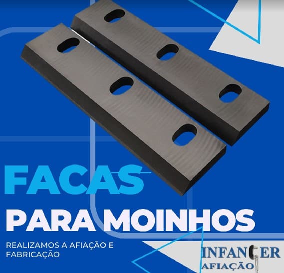 Fabricante de Facas para Moinho para Plástico - Afiação Infanger