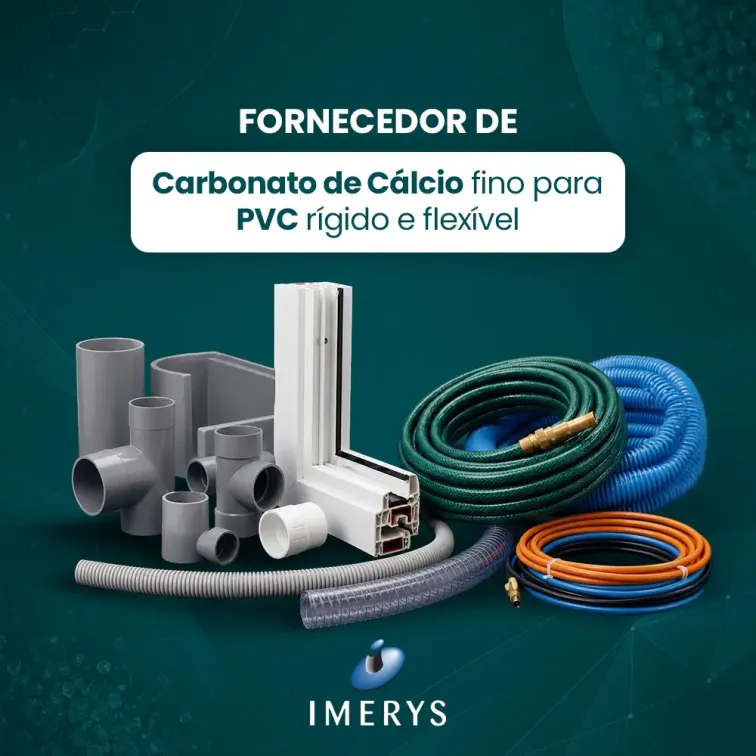 Fornecedor de Carbonato de Cálcio fino para PVC rígido e flexível - Imerys