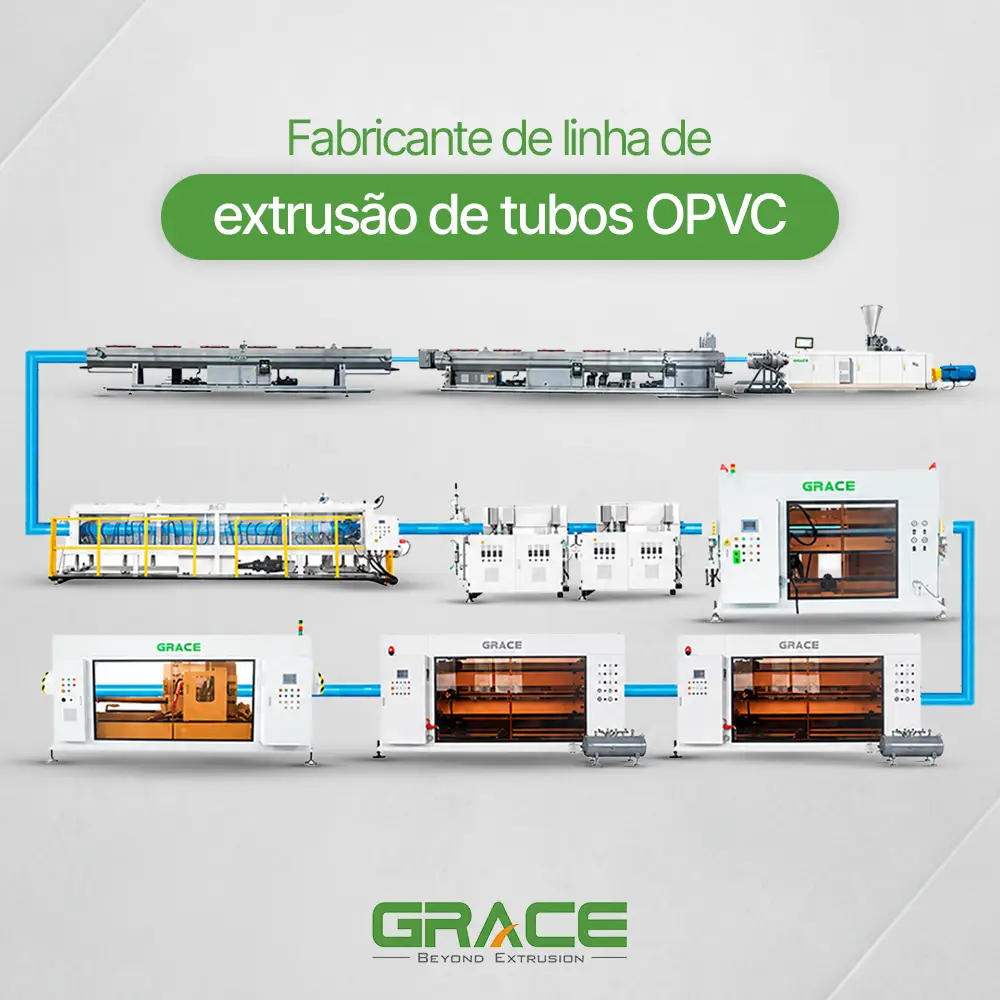Fabricante de linha de extrusão de tubos OPVC - Grace Machinery