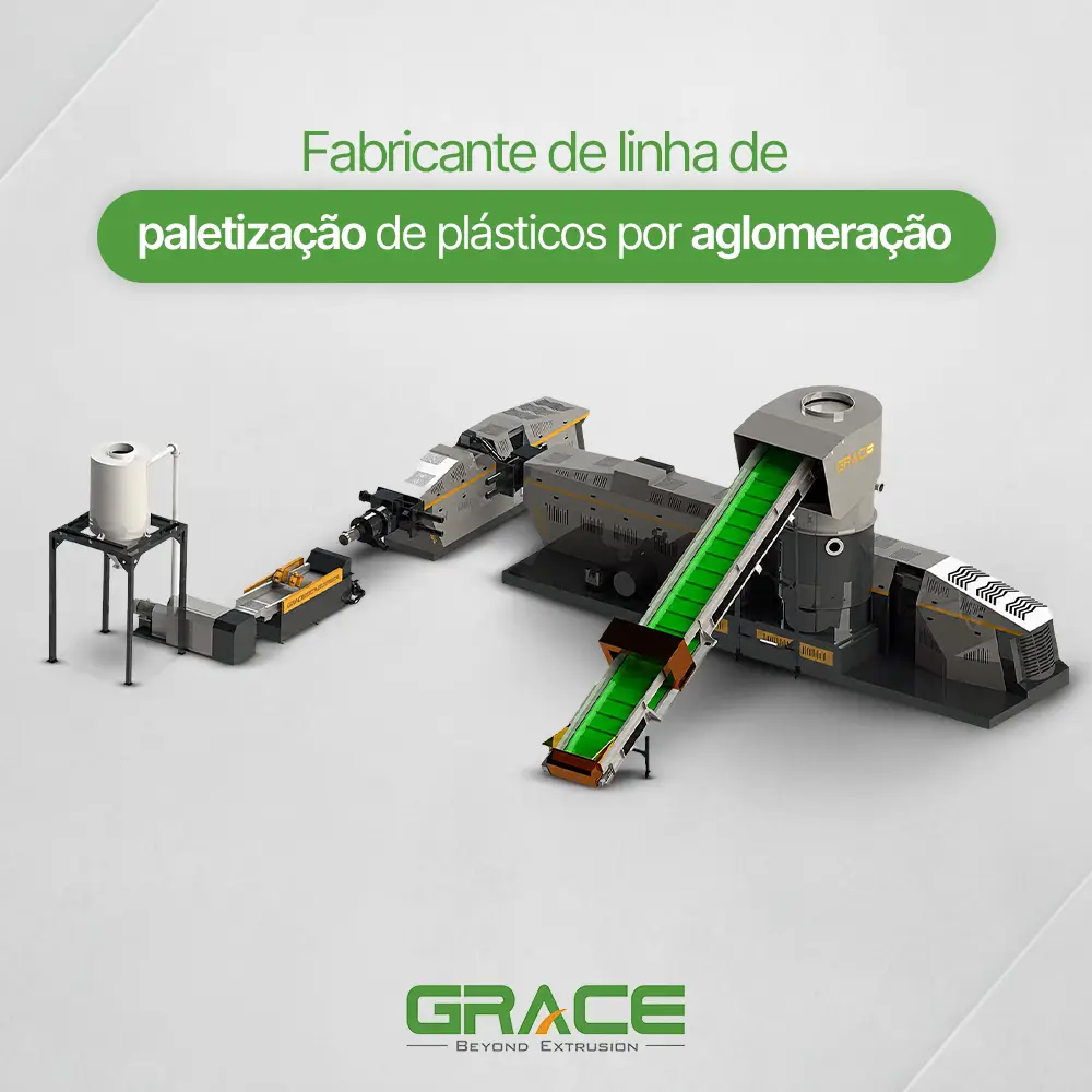 Fabricante de linha de paletização de plásticos por aglomeração - Grace Machinery