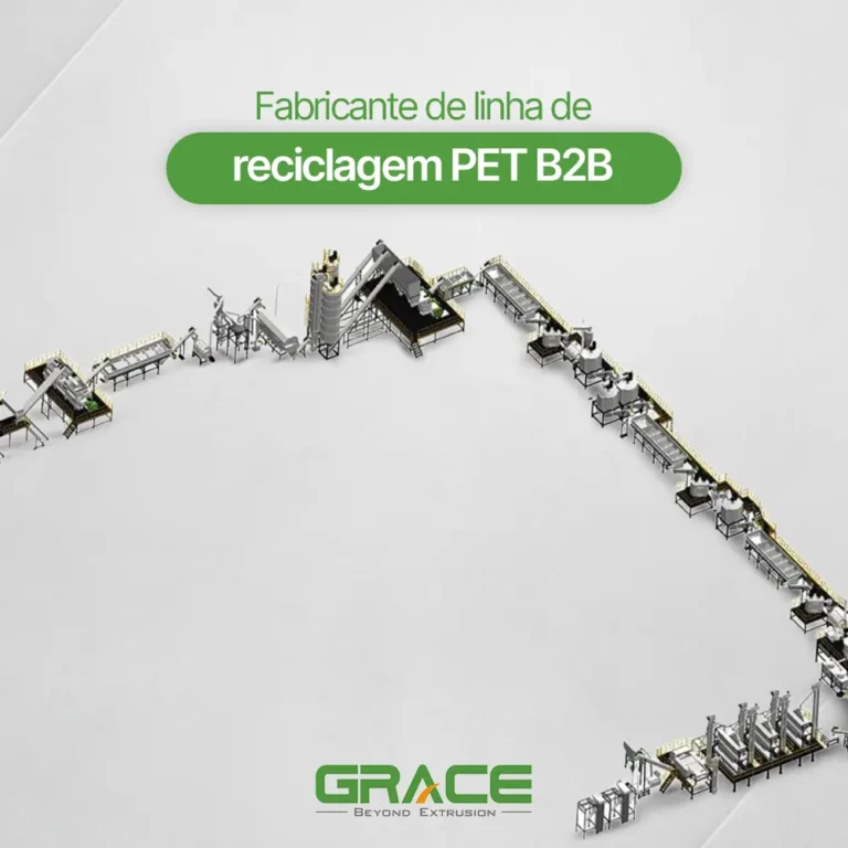 Fabricante de linha de reciclagem PET B2B - Grace Machinery