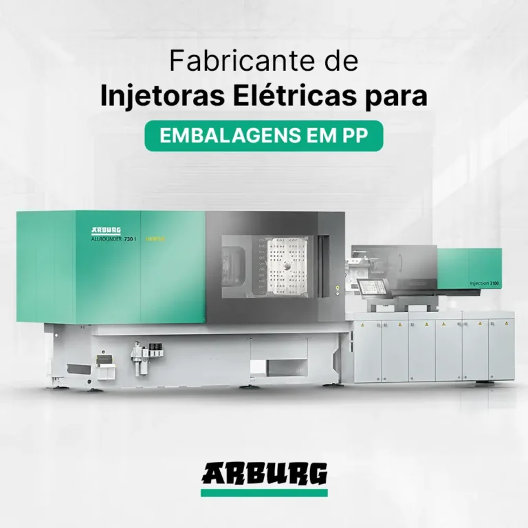 Fabricante de injetora elétrica para embalagens em PP - ARBURG ALLROUNDER TREND