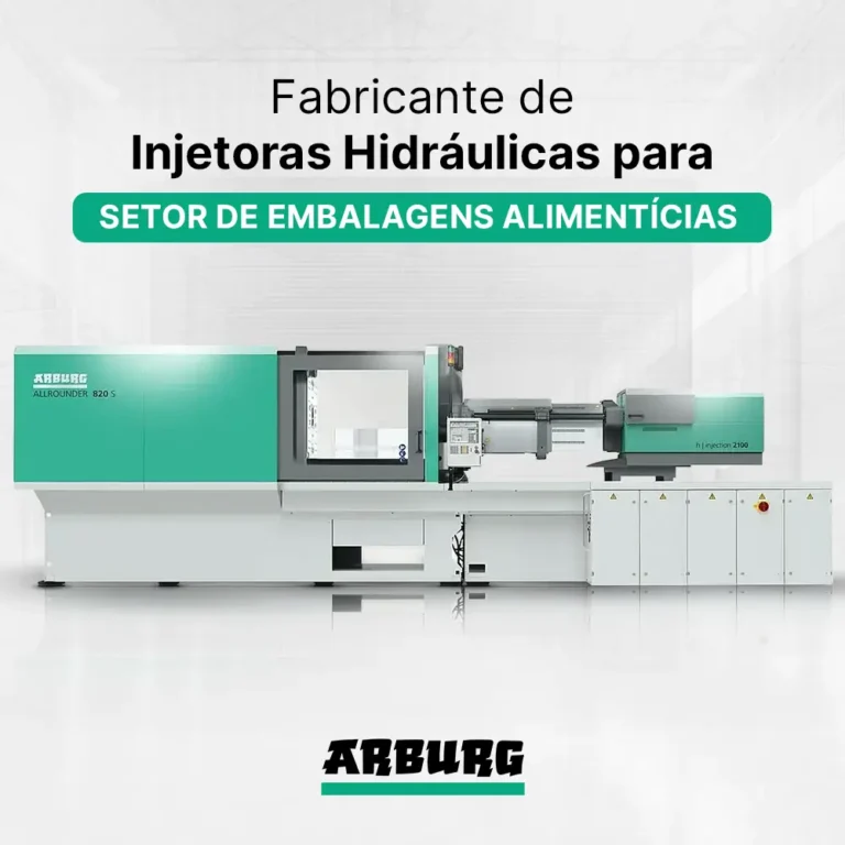 Fabricante de injetora hidráulica para setor de embalagens alimentícias - ARBURG ALLROUNDER TREND