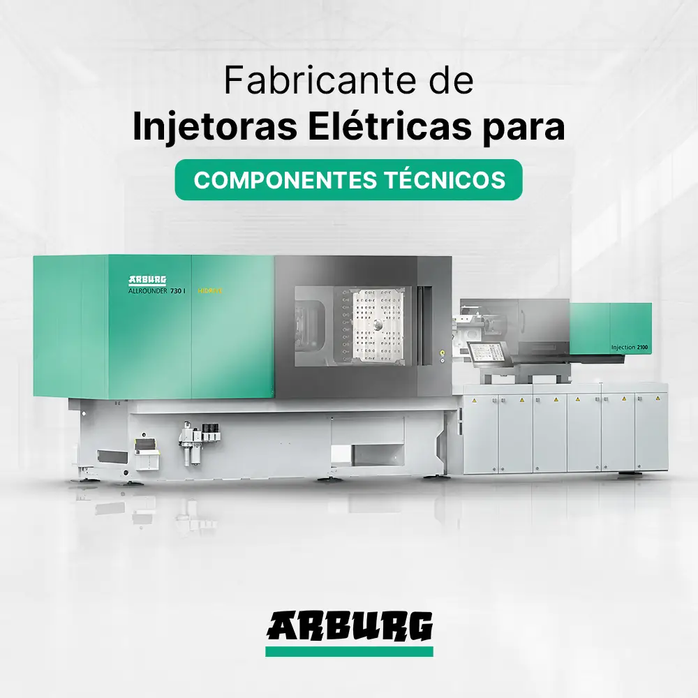 Fabricante de injetoras elétricas para componentes técnicos - ARBURG ALLROUNDER TREND
