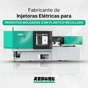 Fabricante de injetora elétrica para produtos moldados com plástico reciclado - ARBURG ALLROUNDER TREND
