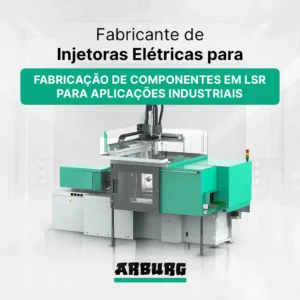Fabricante de injetora elétrica para fabricação de componentes em LSR para aplicações industriais - ARBURG ALLROUNDER TREND