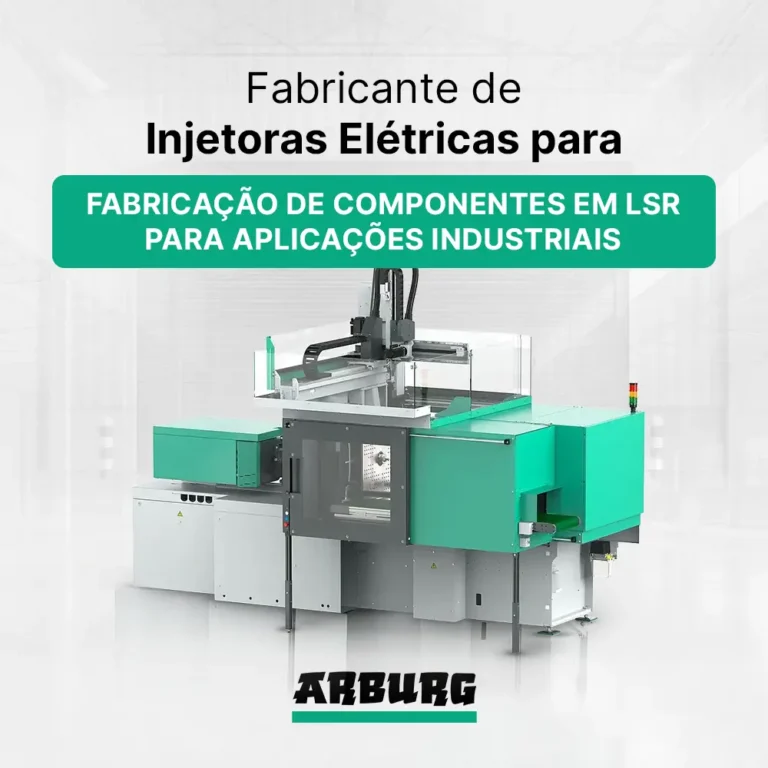Fabricante de injetora elétrica para fabricação de componentes em LSR para aplicações industriais - ARBURG ALLROUNDER TREND