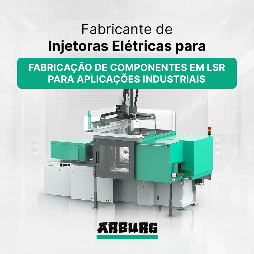 Fabricante de injetora elétrica para fabricação de componentes em LSR para aplicações industriais - ARBURG ALLROUNDER TREND