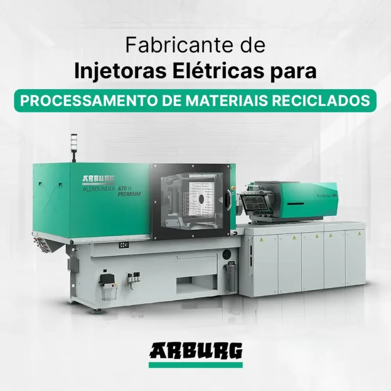Fabricante de injetora elétrica para processamento de materiais reciclados - ARBURG ALLROUNDER TREND