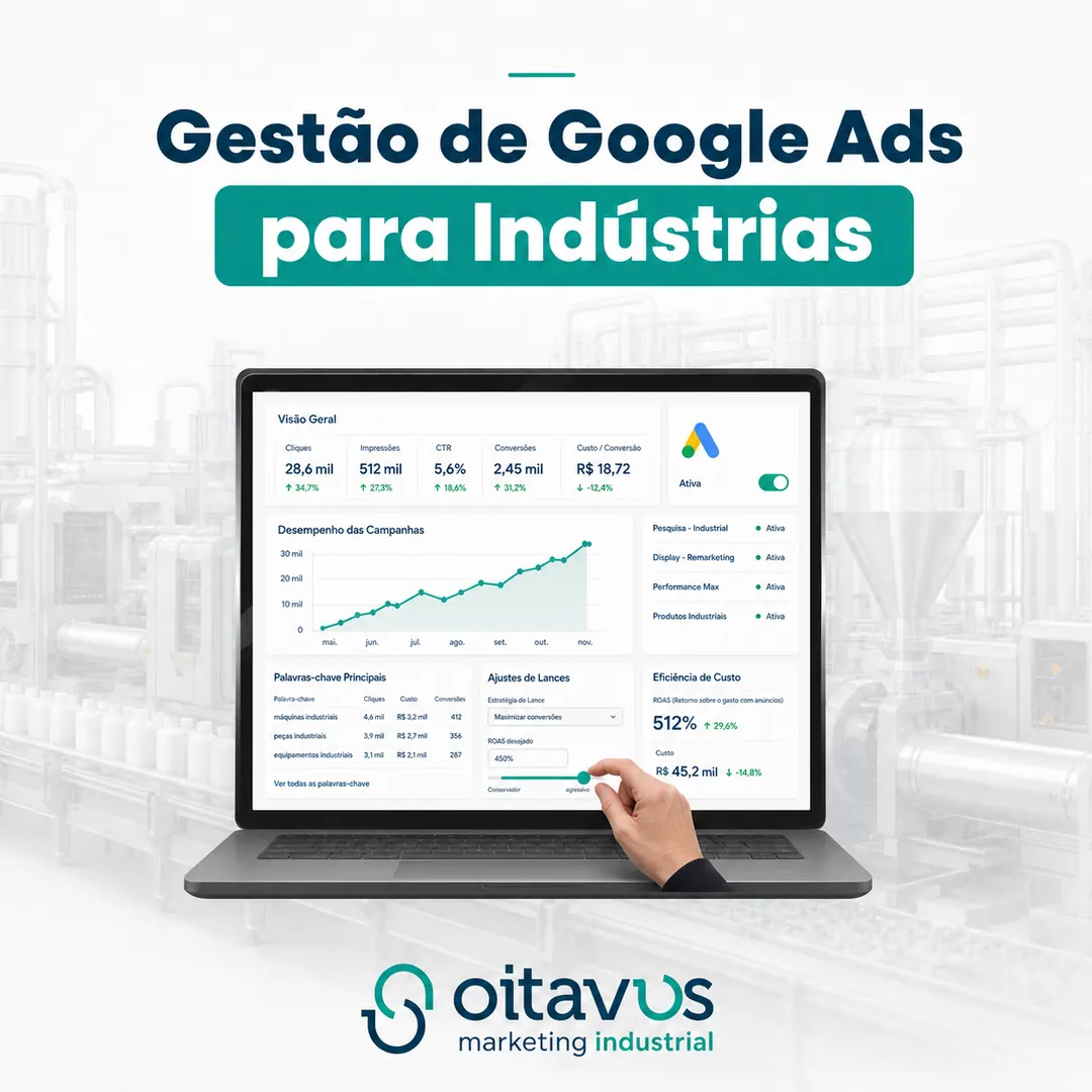 Gestão de campanhas no Google Ads para indústrias