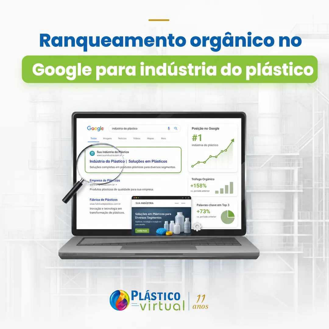 Rankeamento orgânico no Google para indústria do plástico