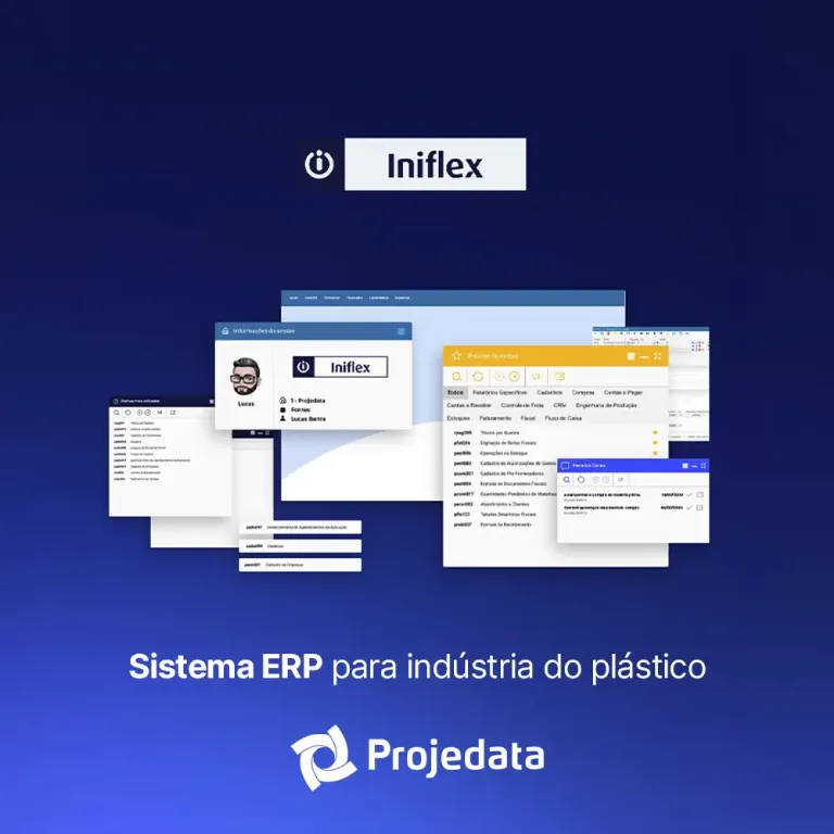 Sistema ERP para indústria do plástico - Inflex Pro - Projedata