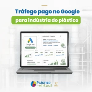 Tráfego pago no Google para indústria do plástico